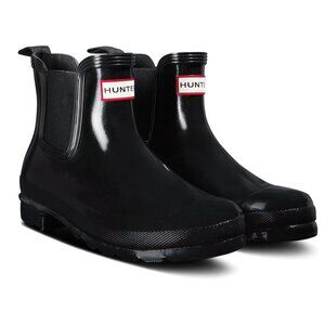 Hunt Chelsea Boot in Black Gloss